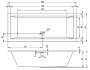 Акриловая ванна Riho Rething Cubic 190x80 Акриловая ванна Riho Rething Cubic 190x80