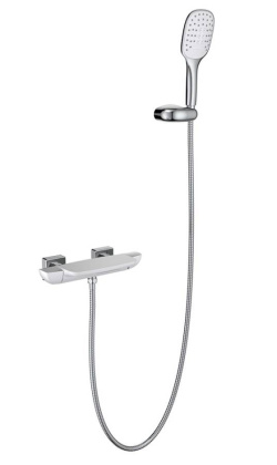 Смеситель Timo Helmi 4024/00-16Y для ванны с душем, белый-хром