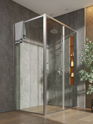 Душевой уголок Orange E23-13090TCR без поддона 130х90, стекло прозрачное Душевой уголок Orange E23-13090TCR без поддона 130х90, стекло прозрачное