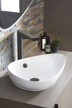 Раковина Jacob Delafon Nouvelle Vague EVI102-00 накладная 56х40х18 см, шт