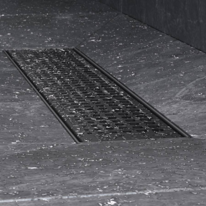 W01SC-P11-040-01BM MasterFlow Трап для душа линейный универс затвор Cut Gradient 40см цвет черн мат