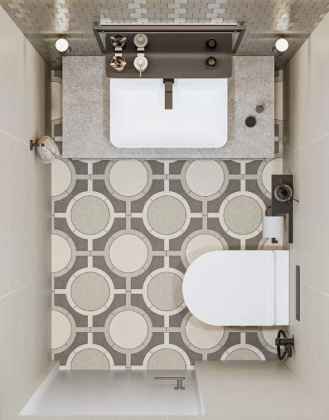 Декор ID150 Джиминьяно бежевый 48см*49,5см*9мм (1уп/5шт/)2 наборный матовый, шт