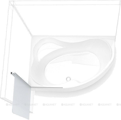 Шторка для ванны Aquanet AQ1 L, матовое стекло