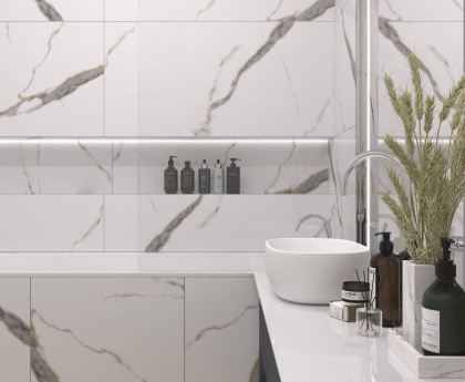 Керамогранит Laparet Golden White Statuario полированный 60x60 (4шт_1,44м2), м2
