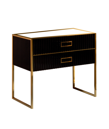 Тумба MONACO 100см h84см черная глянец + золото под раковину моноблок 866-100-BG Boheme