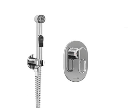 A111856 Встраиваемый комплект для биде со шлангом 100 см Wasserkraft