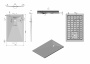Поддон для душа из искусственного камня VST-4SR9014G, 1400*900*30, серый Поддон для душа из искусственного камня VST-4SR9014G, 1400*900*30, серый