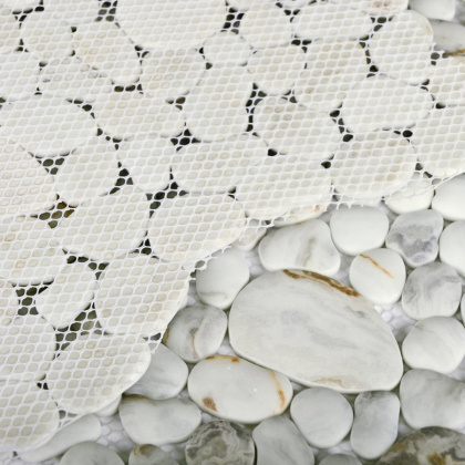 Мозаика Point Beige Point Beige серый/белый (30,5см*30,5см*7мм) (11шт/1,023м2) матовая, , м2