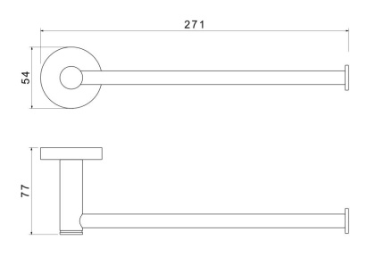 Полотенцедержатель AQUATEK AQ4119CR ЕВРОПА