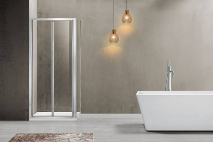 Душевой уголок Garda VSR-1G8090CL, 900*800, хром, стекло прозрачное