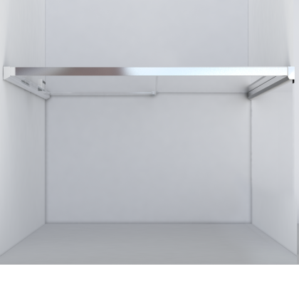 Душевая дверь Lugano VDS-1L150CLB-1, 1500, черный, стекло прозрачное