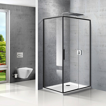 Душевой уголок Slim VSR-2SL9012CLB-R, 1200*900, матовый черный, стекло прозрачное, правый Душевой уголок Slim VSR-2SL9012CLB-R, 1200*900, матовый черный, стекло прозрачное, правый