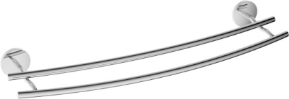 Полотенцедержатель RUSH Fiji двойной, 7х60х15 см, хром, FI18532
