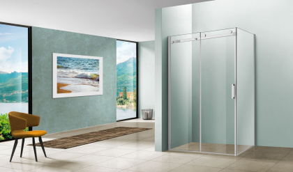 Душевой уголок Como VSR-1C8013CL, 1300*800, хром, стекло прозрачное