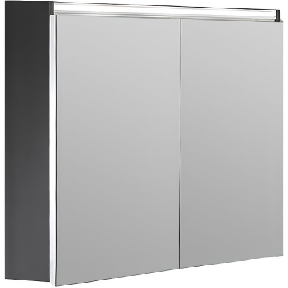 Зеркальный шкаф Vallessi 80 антрацит матовый с подстветкой 547-A matt Boheme