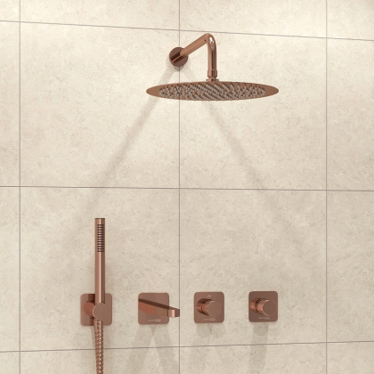 A8851.310.311.338.330.290.292.291 Встраиваемый комплект для ванны с верхней душевой насадкой, лейкой