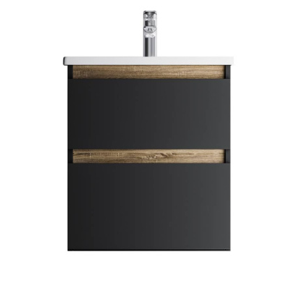 M85AFHX0552BM X-Joy, База под раковину, подвесная, 55 см, 2 ящика, Черный матовый M85AFHX0552BM X-Joy, База под раковину, подвесная, 55 см, 2 ящика, Черный матовый