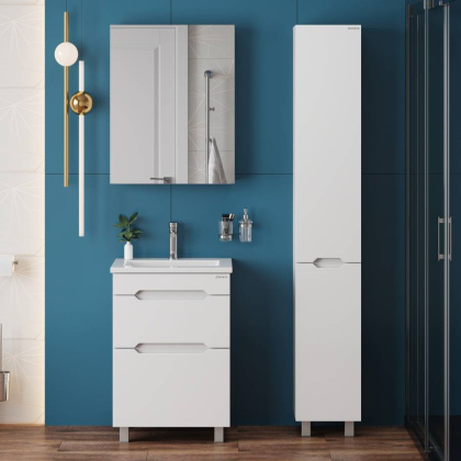 Тумба Onika Айленд 60 напольная, белая (ум. Элина 60)