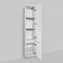 Шкаф-колонна подвесной правый Like, 175х35х30 см, белый, M80CHR0356WG
