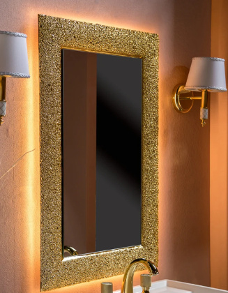 Зеркало AURA 60*90 золото, с подсветкой 536 Boheme