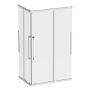 W84G-403-12080-MТ Душевое ограждение Func Square Slide 120х80, мат Хром, прозрачное
