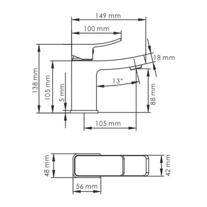 Раковина Bronze De Luxe 40х40 1063