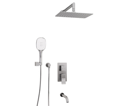 A171619 Встраиваемый комплект для ванны с верхней душевой насадкой, лейкой и изливом Wasserkraft