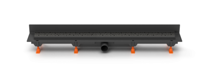 Душевой лоток 65 см Creto Points CRE-650 PB-P с решеткой, черный