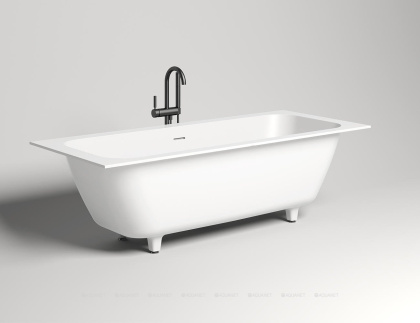Ванна из искусственного камня Salini S-Stone Orlando Axis 190х80 103321M, матовая Ванна из искусственного камня Salini S-Stone Orlando Axis 190х80 103321M, матовая