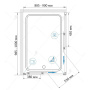 Душевой уголок RGW Classic CL-44B 100х90 32094490-14 профиль Черный стекло прозрачное Душевой уголок RGW Classic CL-44B 100х90 32094490-14 профиль Черный стекло прозрачное