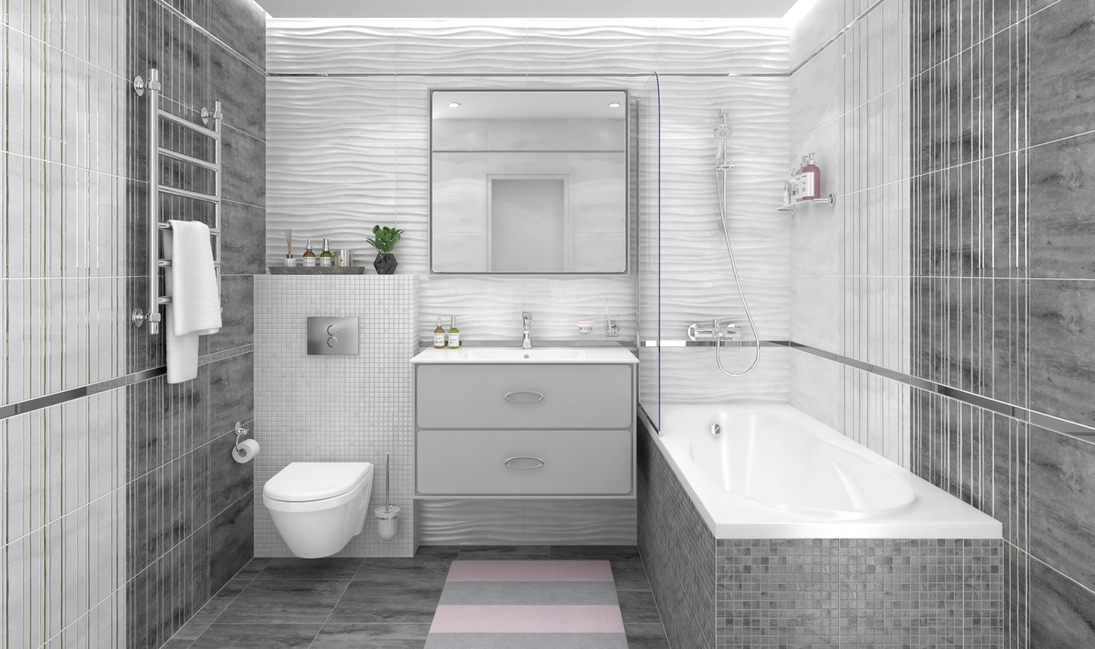 Керамогранит Concrete тёмно-серый 40х40 (11шт_1,76м2), м2