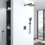 Душевой комплект VSFW-321MT1GM встраиваемый, термостат, двухрежимный, вороненая сталь