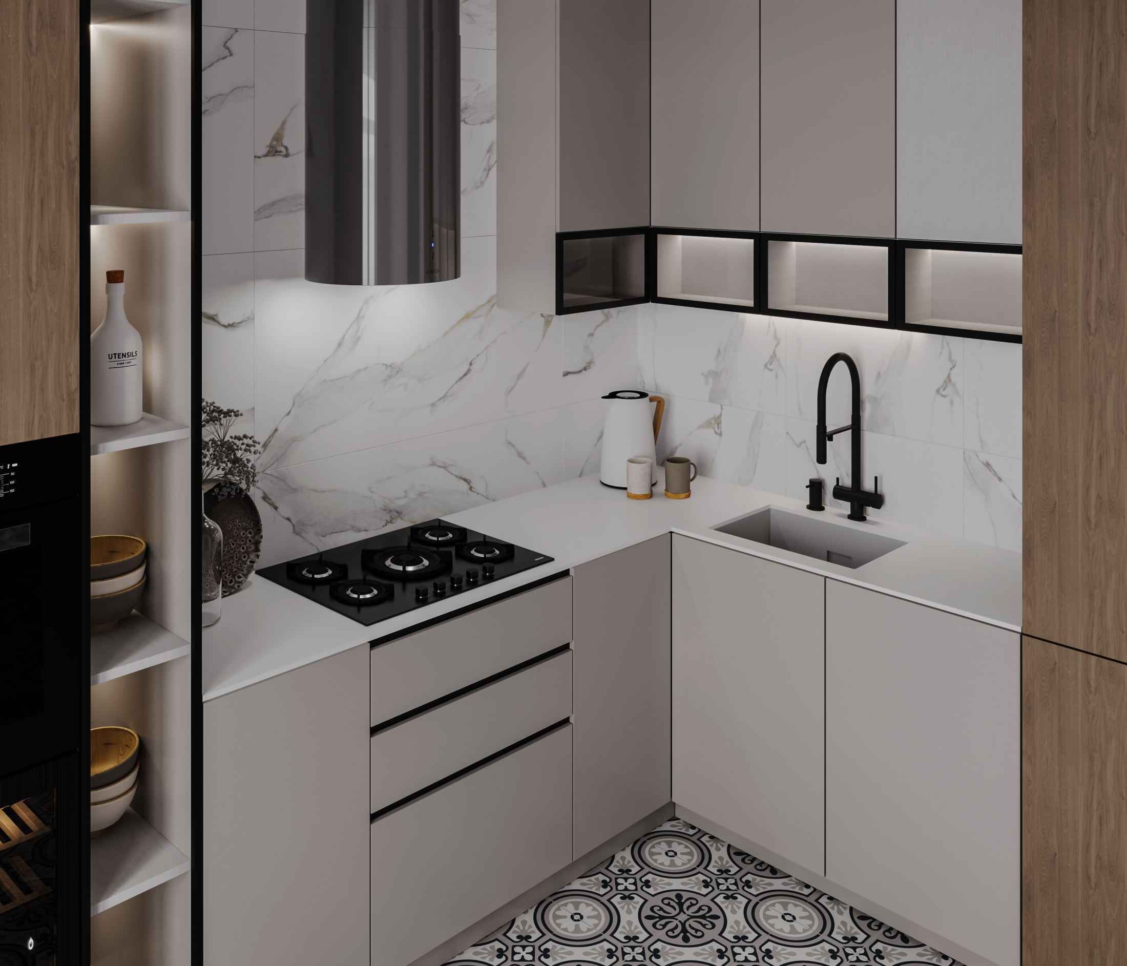 Керамогранит MONO WHITE 2000х900х6мм (MATT)