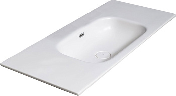 Столешница моноблок Vallessi 120 глянец белая керамика