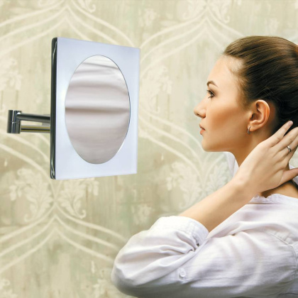 K-1008 Зеркало с LED-подсветкой, 3-х кратным увеличением K-1008 Зеркало с LED-подсветкой, 3-х кратным увеличением