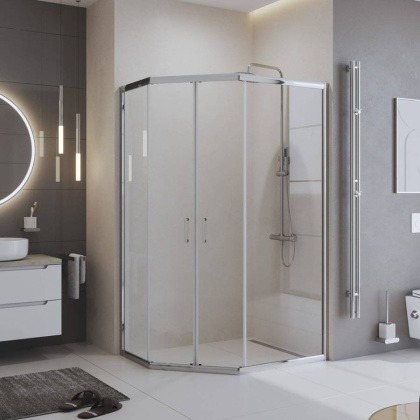 Душевой уголок BelBagno UNO-195-PH-2-100/80-C-Cr Душевой уголок BelBagno UNO-195-PH-2-100/80-C-Cr