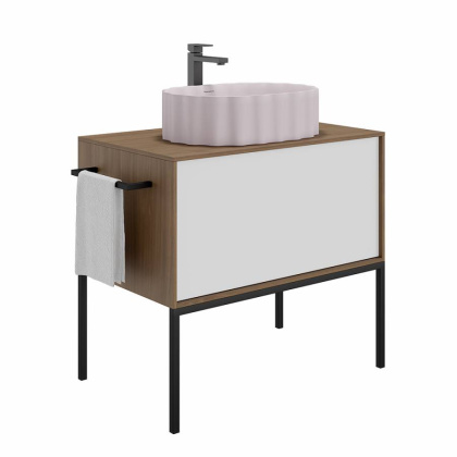 Раковина ARTBASIN Conchiglia накладная 50, мальва матовая CC.wb.50\MAL