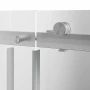 Душевая дверь CRISTALLO, раздвижная с функцией soft close, 140х210, брашированный никель, упаковка 1/2