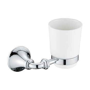 Стакан керамический с держателем, RG1212 Rose, Хром