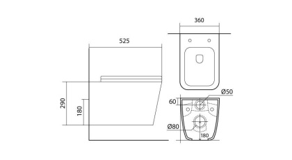 Подвесной унитаз Акватек Либра AQ0530N-00