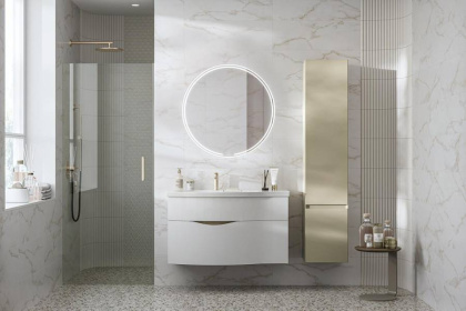 Пенал CUBO подвесной правый 165, лимо матовый