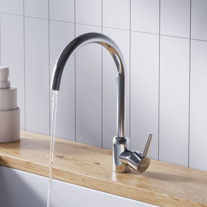 D3007000 Logic кухонный смеситель поворотный, хром D3007000 Logic кухонный смеситель поворотный, хром