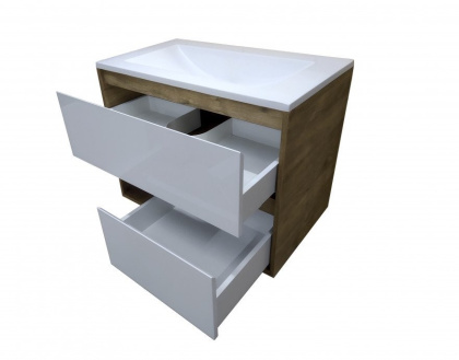 Комплект мебели Monaco Wood 800х480 подвесной 2 ящика (ШхГхВ) 798х476х607 Комплект мебели Monaco Wood 800х480 подвесной 2 ящика (ШхГхВ) 798х476х607