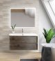 Тумба с раковиной подвесная BelBagno ALBANO 80 Rovere Nature Grigio, раковина белая Тумба с раковиной подвесная BelBagno ALBANO 80 Rovere Nature Grigio, раковина белая