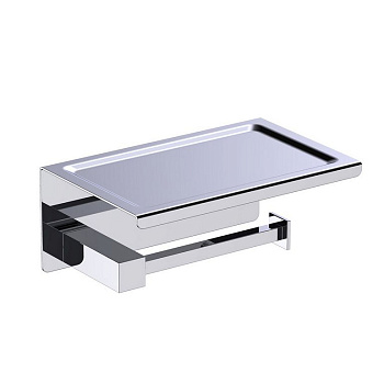 Бумагодержатель с полкой для телефона Timo Selene 10044/00 хром