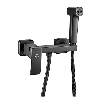 Гигиенический душ со смесителем Rose R1505H-1, черный