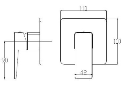 Смеситель для душа скрытого монтажа OMNIRES PARMA PM7445CR (хром) Смеситель для душа скрытого монтажа OMNIRES PARMA PM7445CR (хром)