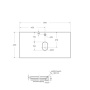 KEP-90-CEM Столешница из керамогранита 916x468x10 Исполнение: Cemento  KEP-90-CEM Столешница из керамогранита 916x468x10 Исполнение: Cemento
