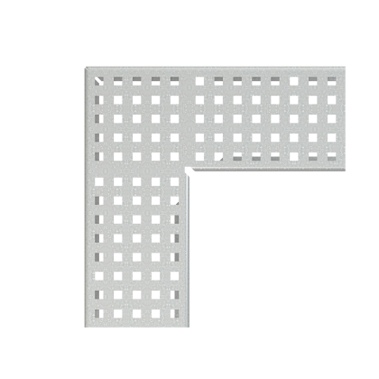 Решетка для дренажного углового желоба 100 мм, оцинкованная сталь