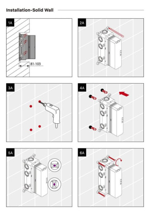 Душевая система Timo Petruma SX-5039/03SM скрытого монтажа с термостатом, черный матовый